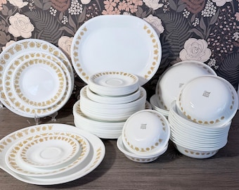 Corningware Corelle Butterfly Gold Plates Saucers Bowls Platters Mix and Match