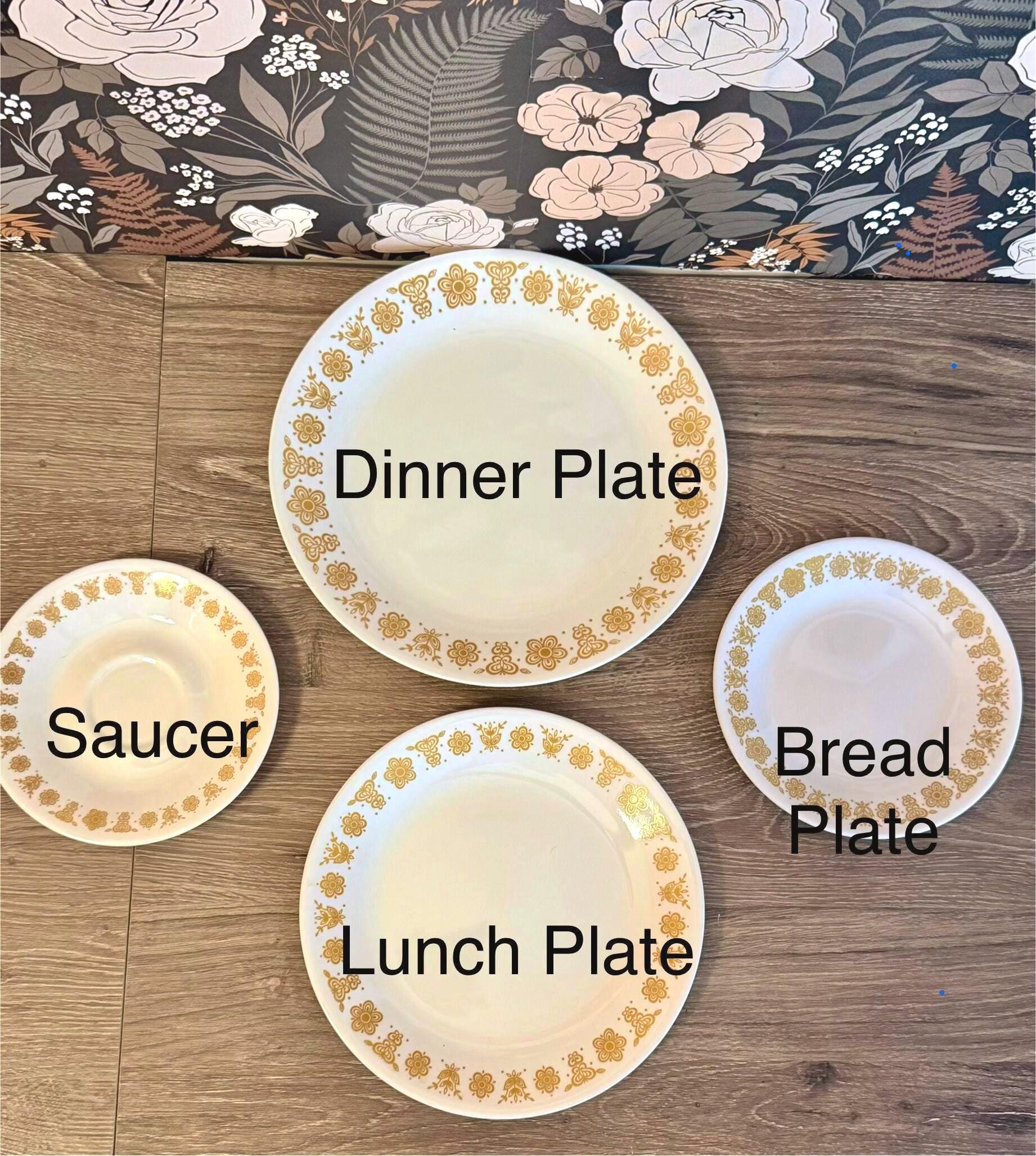 Corningware Corelle Butterfly Gold Plates Platters Bowls Lunch Mix