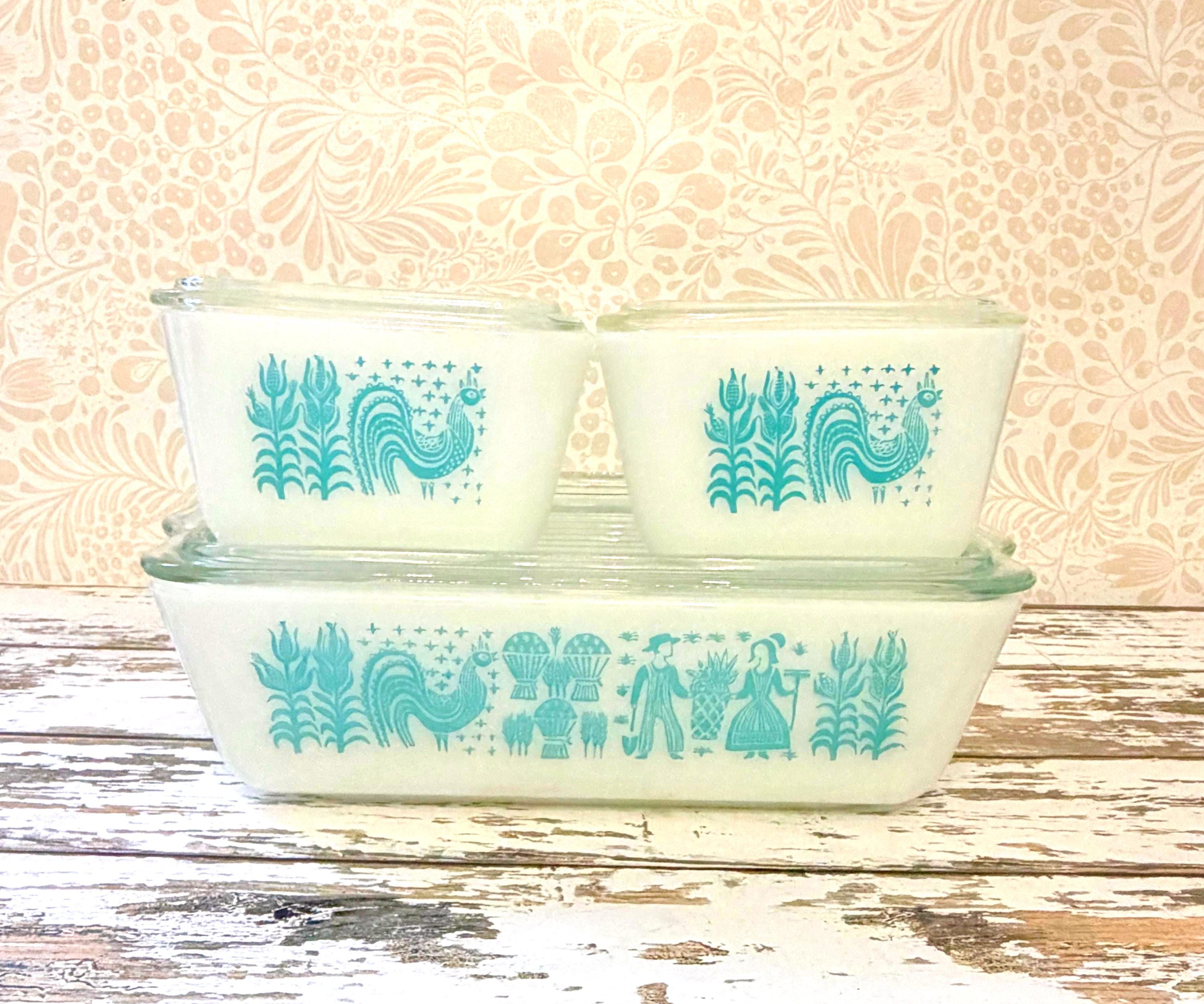 Pyrex Pink Gooseberry Refrigerator Set - Etsy