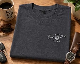 Cool Dad Club T-Shirt, New Papa Gift, First Father’s Day Shirt, Embroidered Papa T Shirt, Gift for Papa, Father’s Day Gift