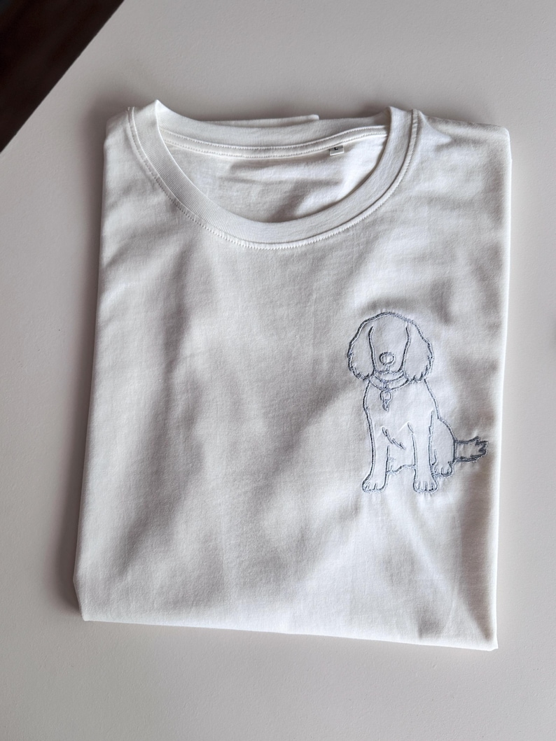 Personalisiertes Sweatshirt mit Foto Stickerei, Line Art Portrait, Custom Foto Pullover, Paar Geschenk, Jahrestag Geschenk image 6