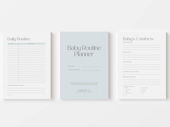 Baby Routine Planner - Printable Routine for Newborns