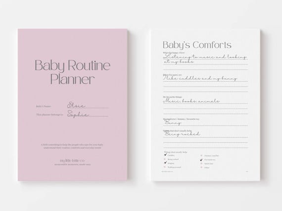 Newborn Routine Planner - Printable Baby Routine for New Mums