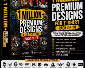 1 Million+ T-shirt Designs Bundle