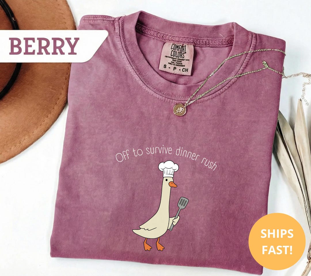 Funny Chef Goose Shirt – off to Survive Dinner Rush | Cooking Lovers ...