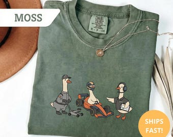 Silly Goose F1 Fan Shirt | Motorsport Dad Tee | Pit Crew Gift | Race Day Outfit | Father's Day Gift