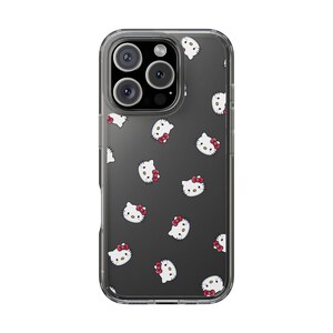 Hello Kitty Pattern Clear Case | Phone Case, Transparent Cover image 12