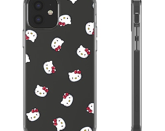 Hello Kitty Pattern Clear Case | Phone Case, Transparent Cover