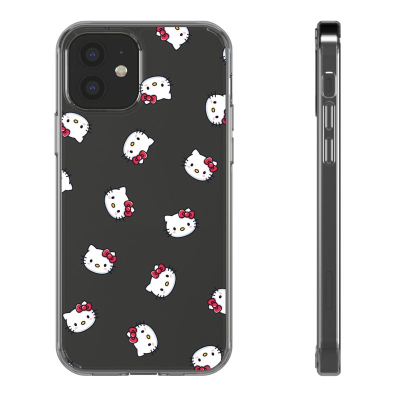 Hello Kitty Pattern Clear Case | Phone Case, Transparent Cover image 1