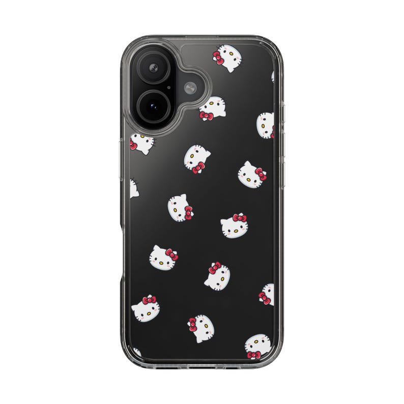 Hello Kitty Pattern Clear Case | Phone Case, Transparent Cover image 19