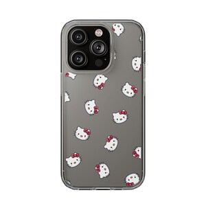 Hello Kitty Pattern Clear Case | Phone Case, Transparent Cover image 17