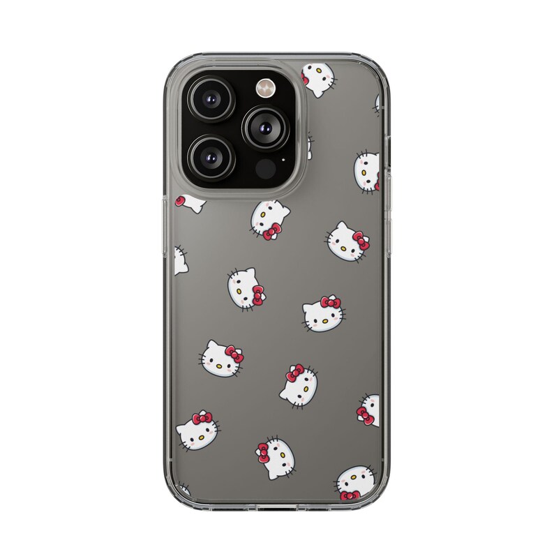 Hello Kitty Pattern Clear Case | Phone Case, Transparent Cover image 17