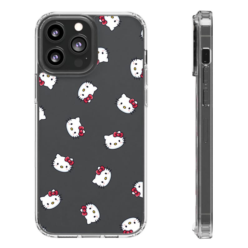 Hello Kitty Pattern Clear Case | Phone Case, Transparent Cover image 9