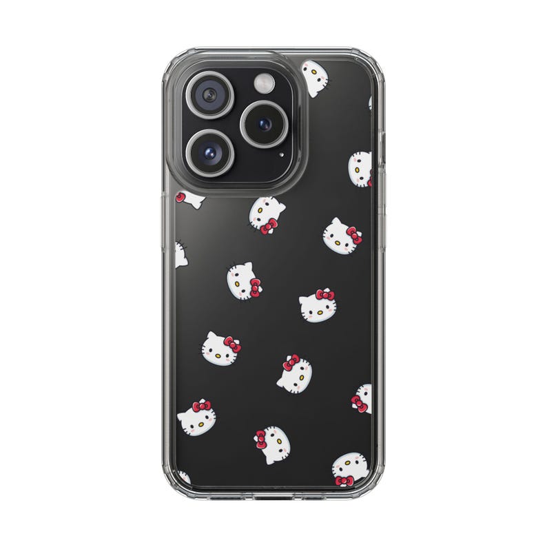 Hello Kitty Pattern Clear Case | Phone Case, Transparent Cover image 14