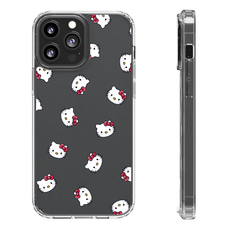 Hello Kitty Pattern Clear Case | Phone Case, Transparent Cover image 10