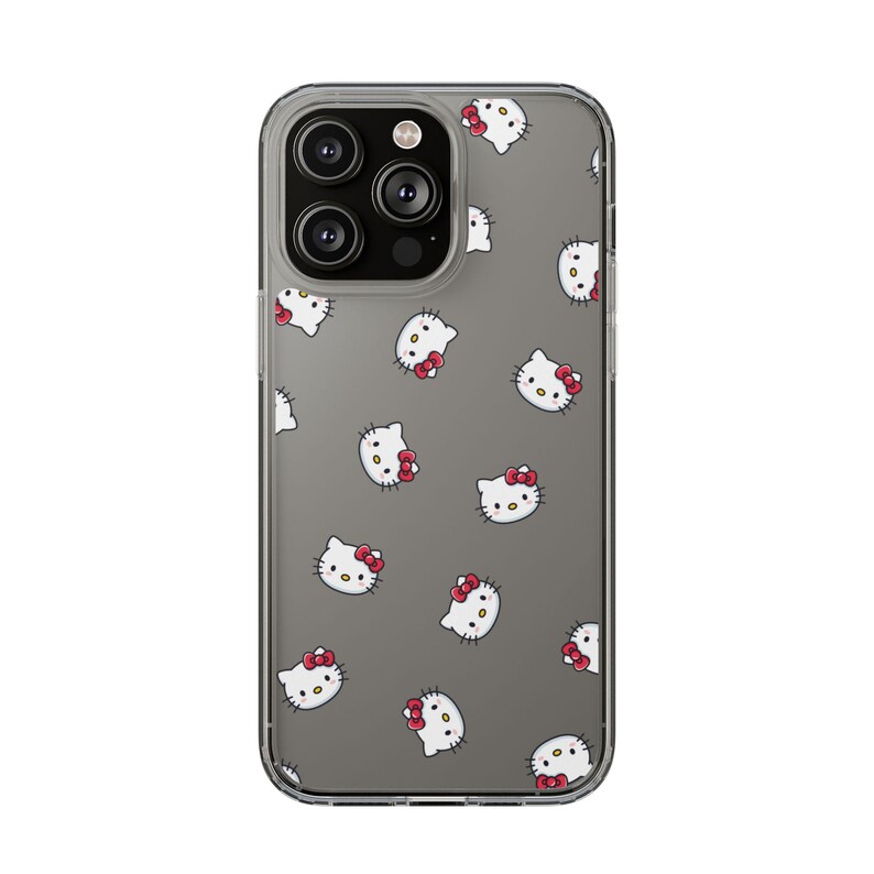 Hello Kitty Pattern Clear Case | Phone Case, Transparent Cover image 18