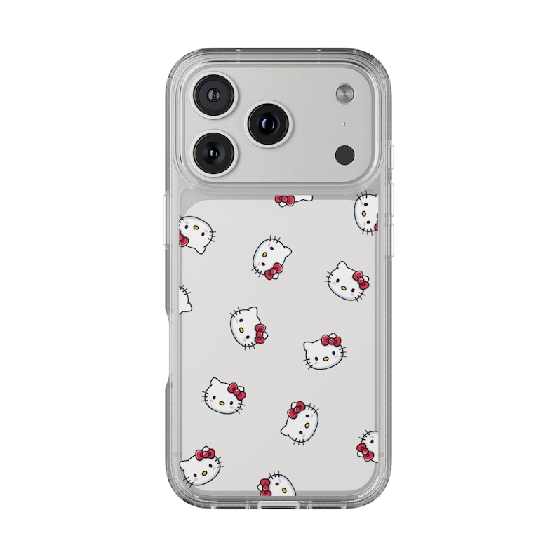 Hello Kitty Pattern Clear Case | Phone Case, Transparent Cover image 20