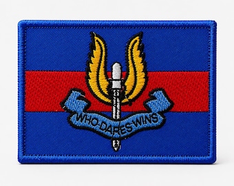 Blue Red Tactical Style Embroidered Patch Iron On Sew On Applique Badge for Jacket Backpack Vest Hat Collection