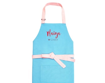 Personalized Apron Girl with Name Cupcake Teens and Adults, Baking Gift for Girl Birthday