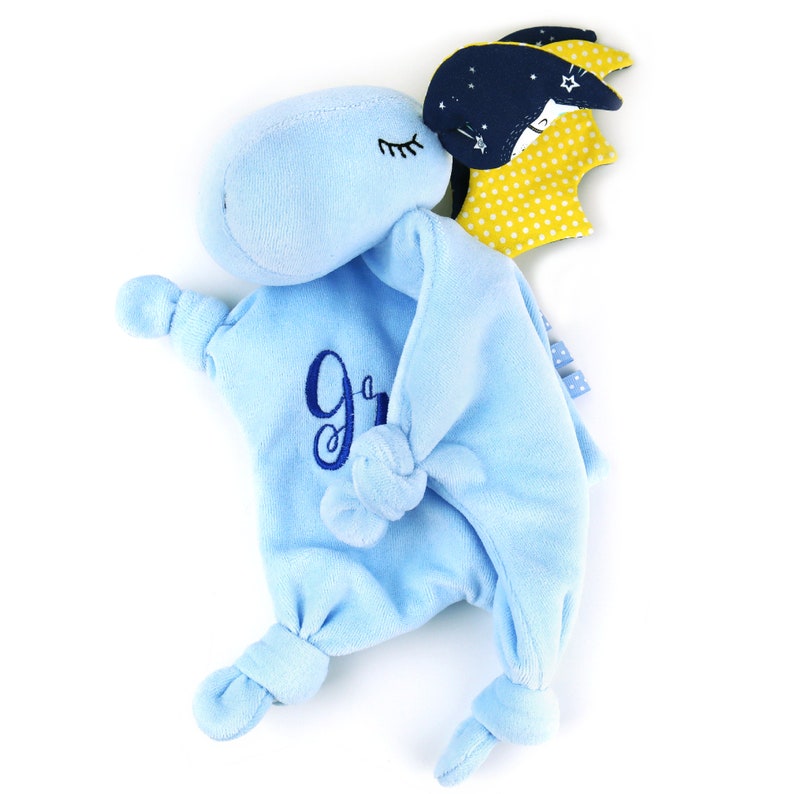 Baby Dragon Toy Snuggle Teether Baby Blanket Baby Lovey Etsy