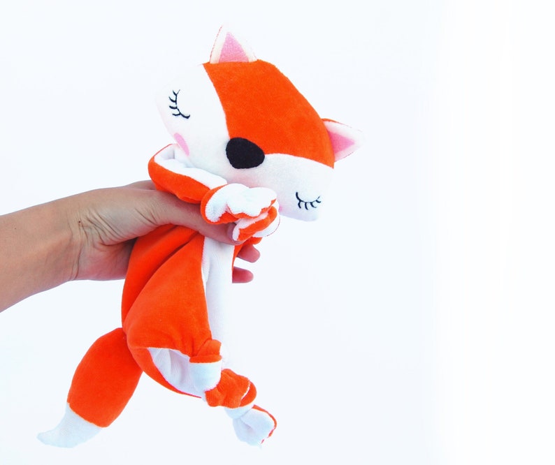 Snuggler Baby Toy Fox Blanket Personalized Gift Woodland Baby Etsy