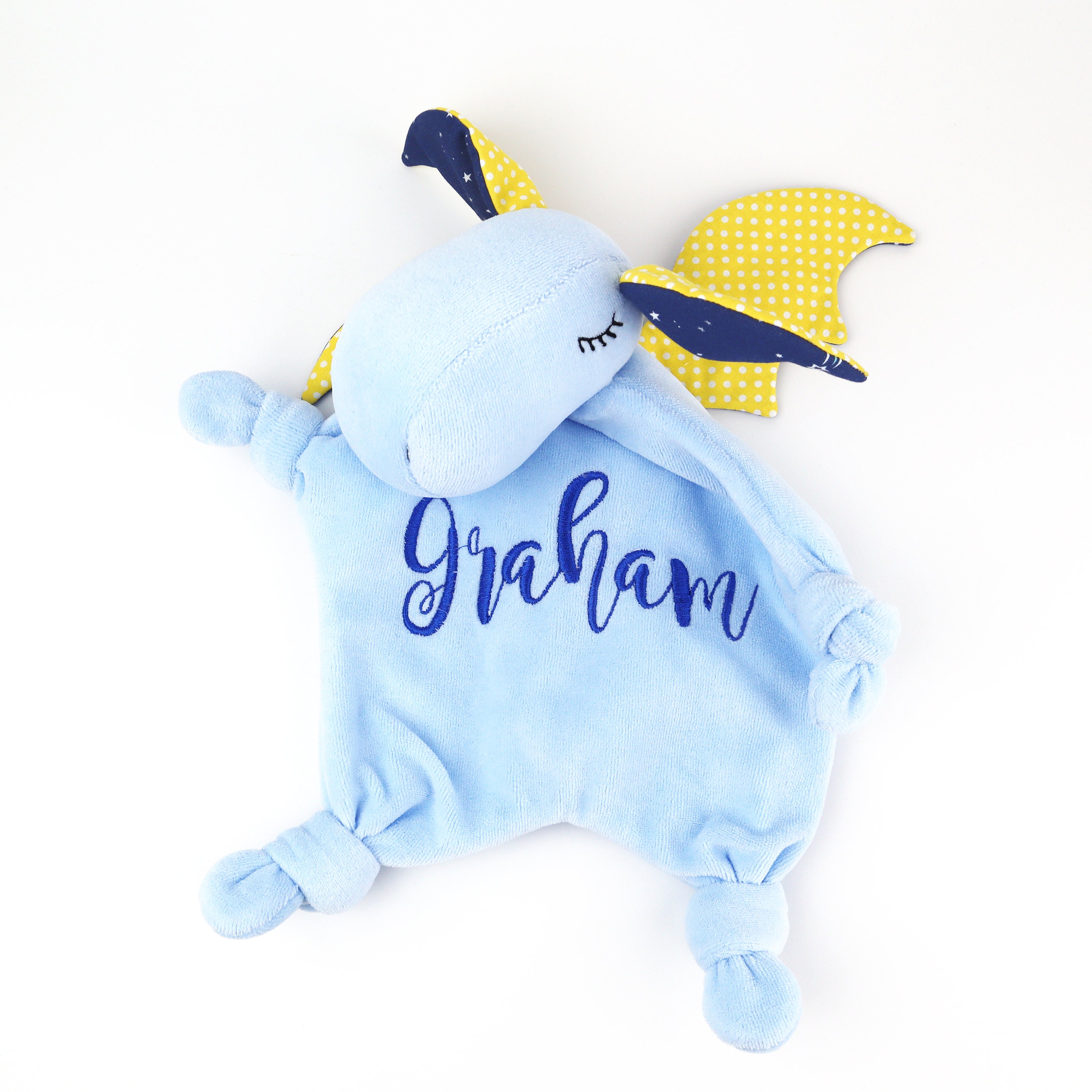 Baby Dragon Toy Snuggle Teether Baby Blanket Baby Lovey Etsy