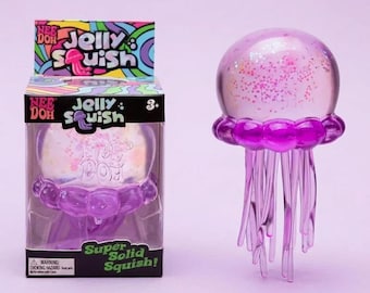 NEW NeeDoh Jellyfish Squishy Toy – Non-Toxic Water-Filled Sensory Stress Relief Toy