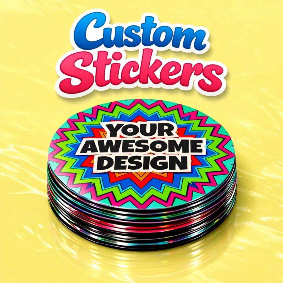 Custom Stickers for Water Bottles, Laptops, and Notebooks - Etsy