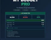 Monthly Budget Spreadsheet Excel Google Sheets 2026, Financial Planner, Debt Tracker, Savings Dashboard, Easy Automated Budgeting Template
