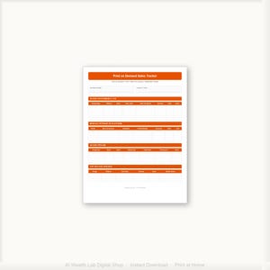 Print on Demand Sales Tracker | Business Log (Instant Download)