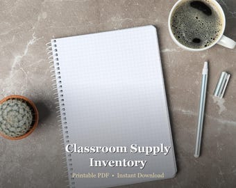 Classroom Supply Inventory Printable - Stock Tracking Sheet