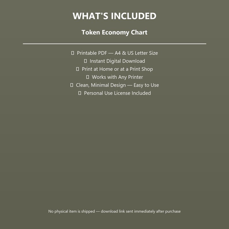 Token Economy Chart & Behavior Reward System | ABA Visual Tool ...