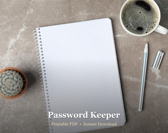 Password Keeper Printable | Account Log (Digital Download)