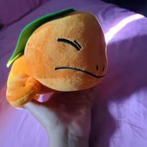 Kawaii Sleeping Charmander Plush – Cute Pokémon Plush Toy with Leaf Blanket, Soft Collectible Gift