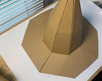 Cardboard Witch Hat Template, Papercraft PDF Model Kit (Pdf print download)