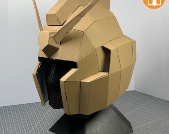DIY Cardboard Robot Helmet Template, DIY Craft Pattern, DIY Robot, Craft for kids, Robot Craft (Pdf print download)