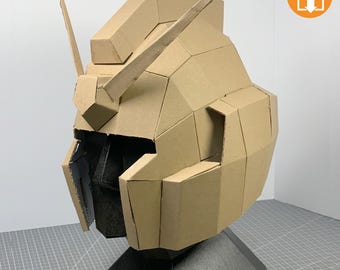 DIY Karton Roboter Helm Vorlage, DIY Bastelmuster, DIY Roboter, Basteln für Kinder (Pdf Druck Download)