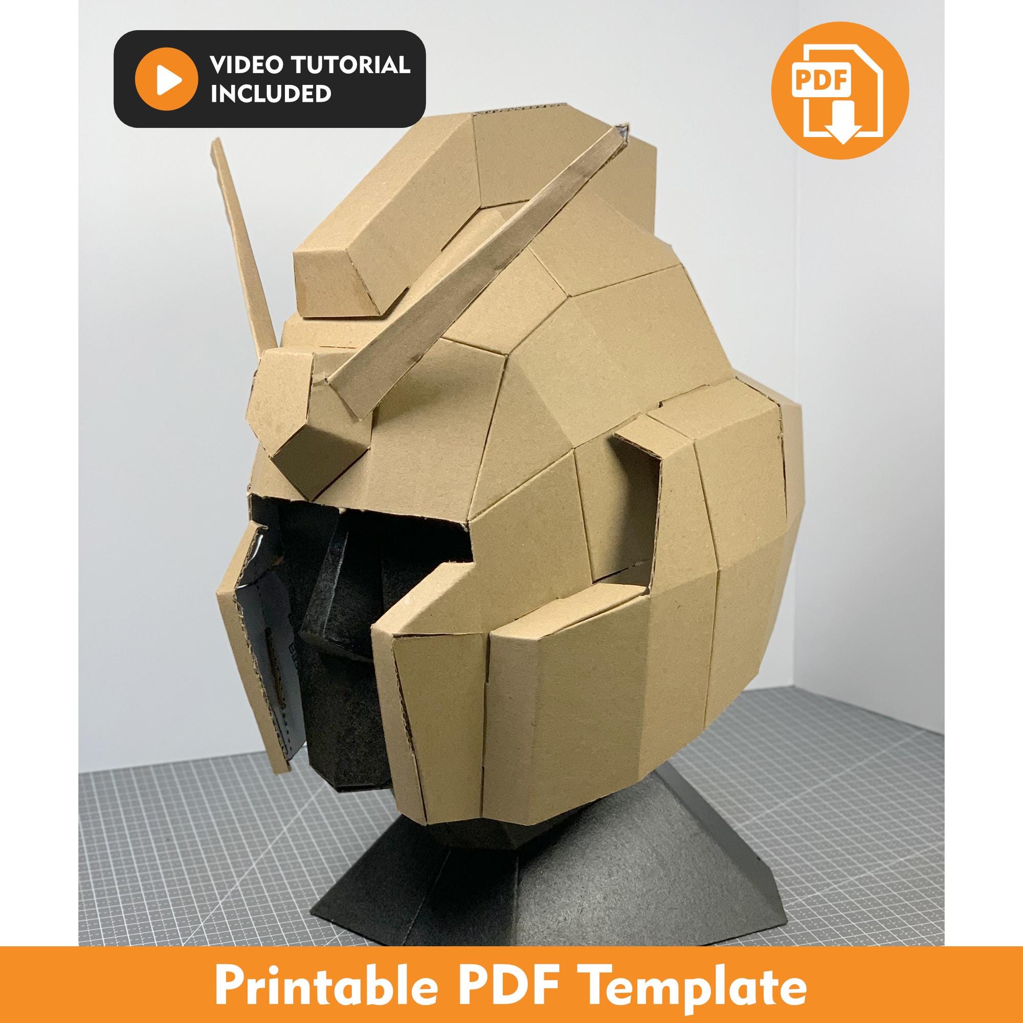 40 Adorable Cardboard Crafts For Kids 32 DIY Cardboard Robot Helmet Template, DIY Craft Pattern, DIY Robot,…