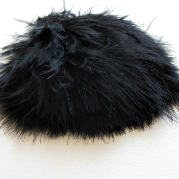 Turkey Marabou Feathers - Black