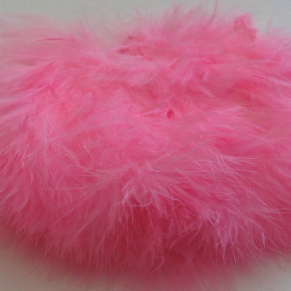 Turkey Marabou Feathers - FL. Pink