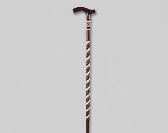 Twisted Cane Gift, Handmade Orthopedic Wooden Walking Stick