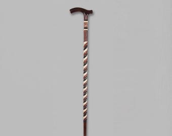 Handmade Twisted Walking Cane Orthopedic Wooden Walking Stick