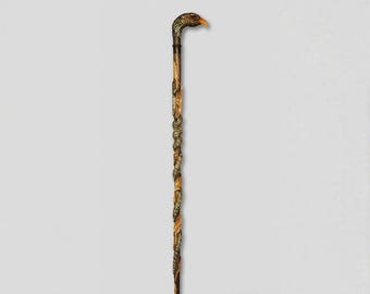 Eagle Head Cane Gift Handmade Wooden Walking Stick for Men