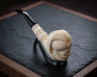 Sultan Pipe Gift for Men Handmade Turkish Meerschaum Smoking Pipe