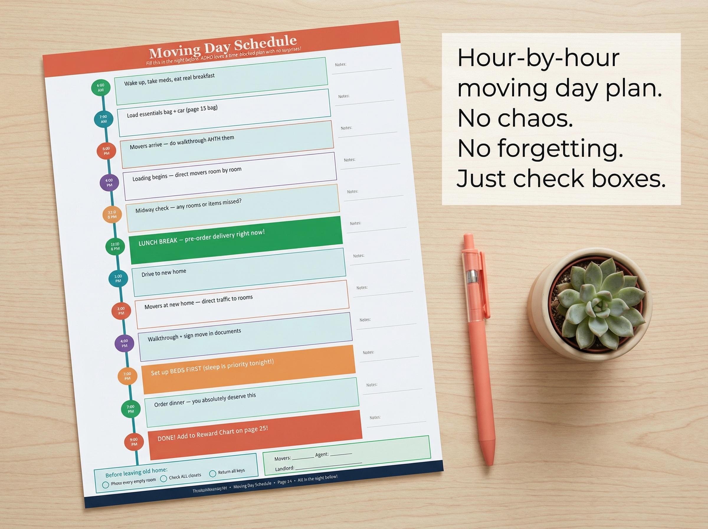 Moving Checklist Bundle PDF | Packing List, Room by Room Guide, Box ...