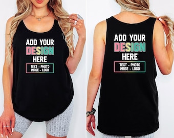Custom Bulk Tank Top, Personalized Bulk Tank, Custom Logo Tank, Custom Bulk Tank, Custom Image Tank Top, Your Logo Tank Top