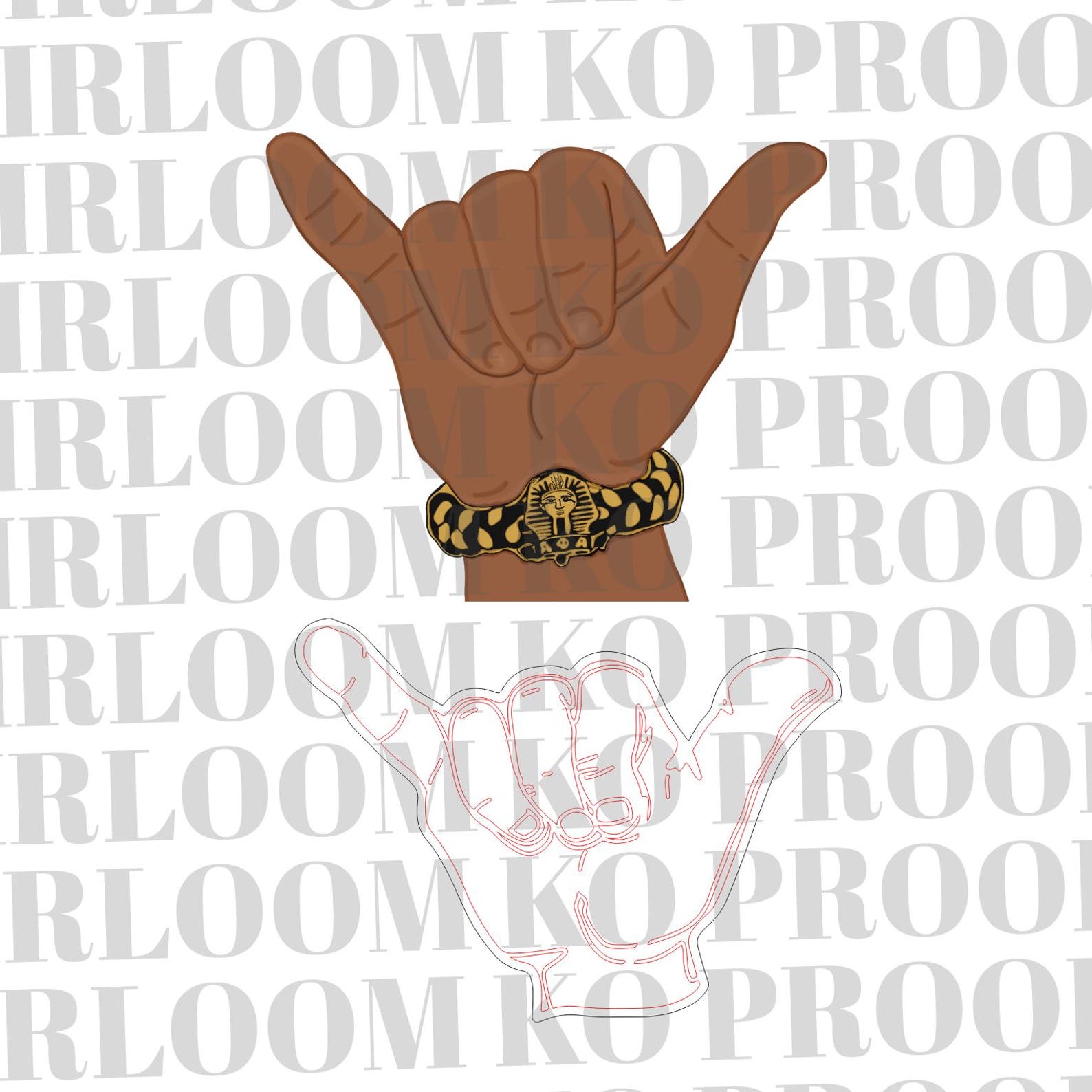 ALPHA Hand Sign PNG | Laser Cut SVG | Cricut File (digital Download) - Etsy