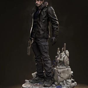 Handmålad Leon - Resident Evil Requiem - Fullstorlek bild 1