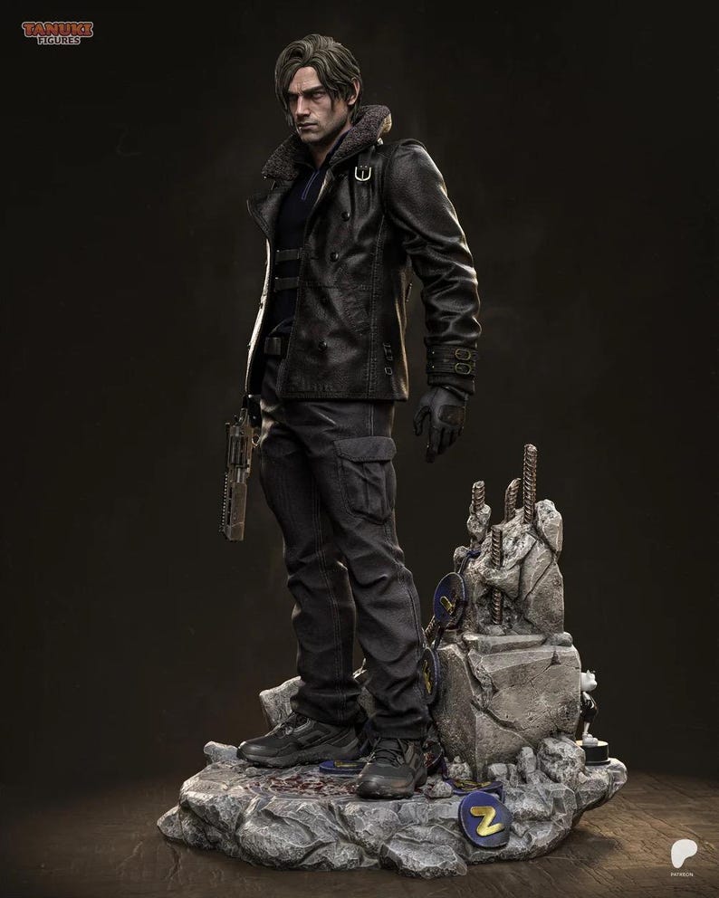 Handmålad Leon - Resident Evil Requiem - Fullstorlek bild 1