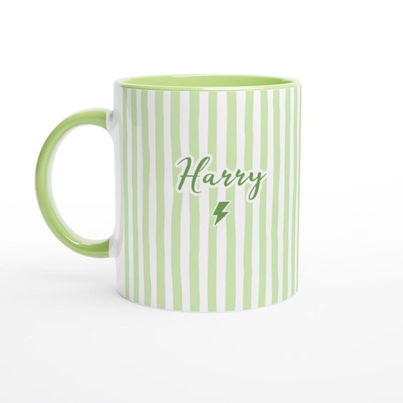Personalized Name Mug: Gingham, Striped, Dotted - Custom Font & Graphic - Microwave Dishwasher Safe image 17